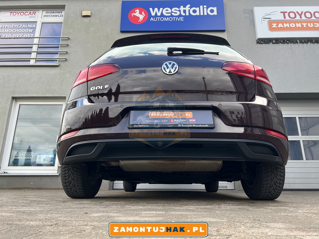 westfalia a40v - zdjecie samochodu po montazu haka holowniczego w autoryzowanym serwie westfalia poznan